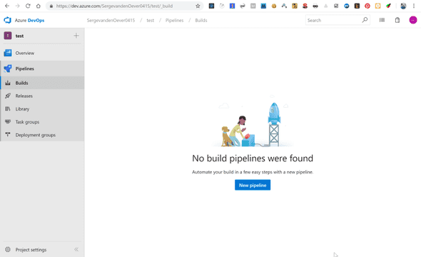 Azure DevOps no pipelines yet