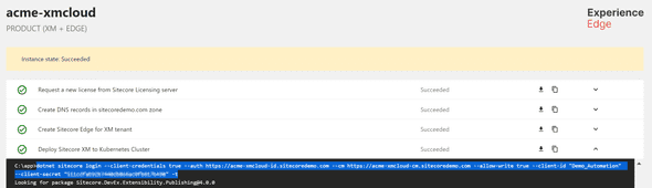 sitecore cli during installation