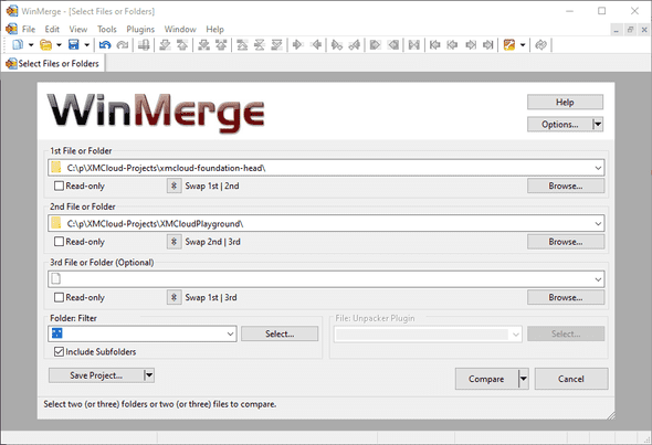 Naive folder compare